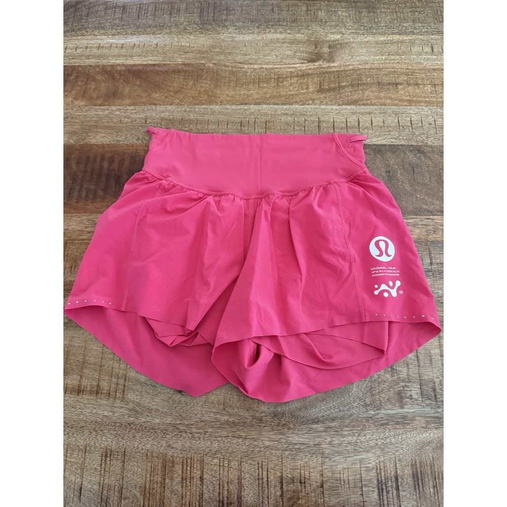 Lululemon Nulux Road to Trail High-Rise Shorts Lipgloss Pink Size 6